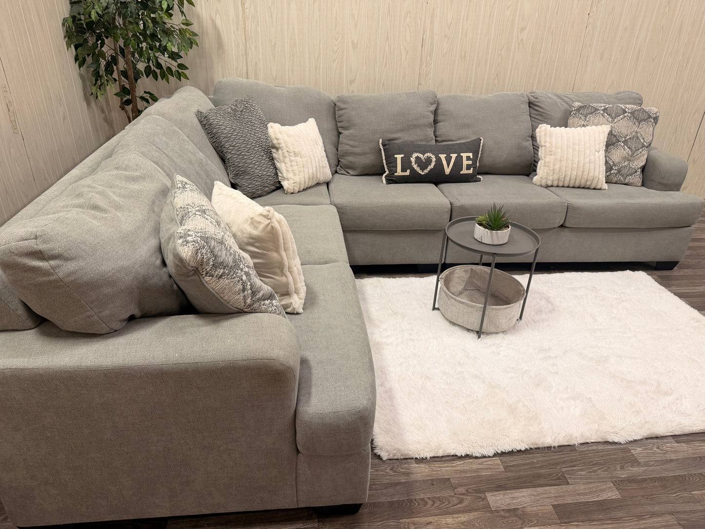 Large Gray Ashley Furniture Sectional