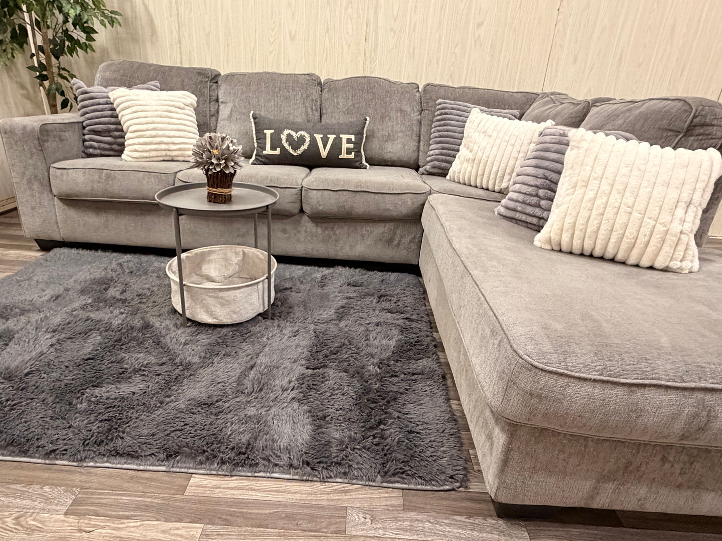 Large Gray Ashley Furniture Sectional Couch