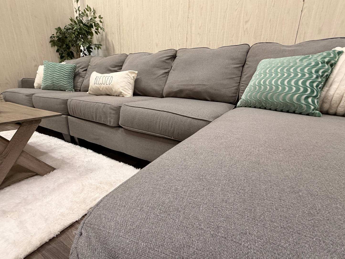 Large Gray Ashley Furniture Sectional Couch