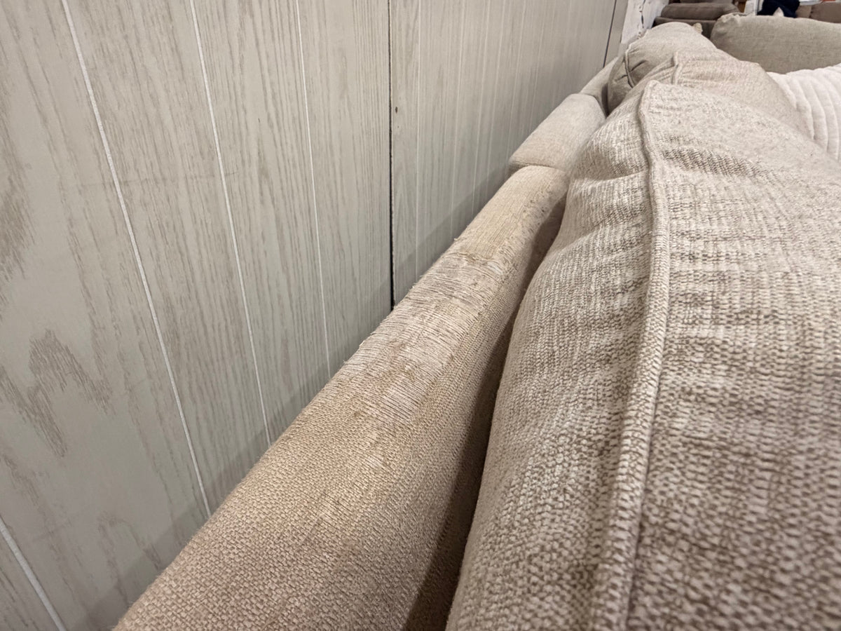 Beige Sectional Couch w/ Cuddler