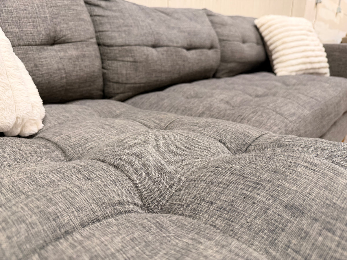 Modern Gray Sectional w/ Reversible Chaise