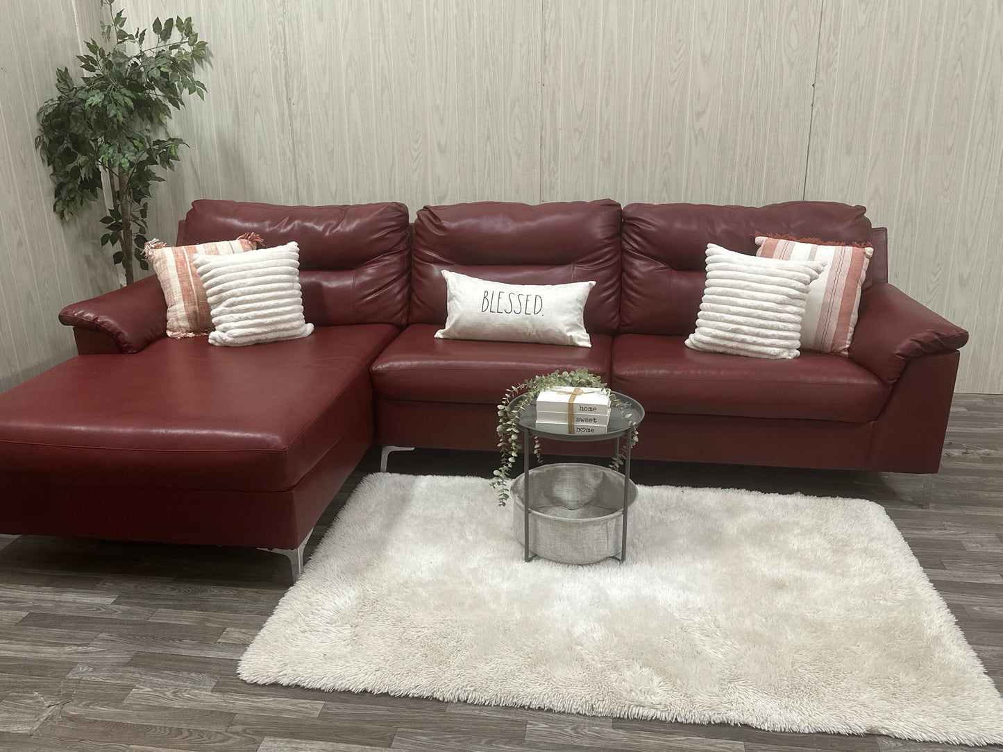 Large Leather Sectional Couch