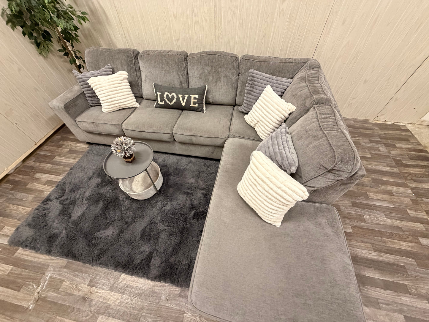 Large Gray Ashley Furniture Sectional Couch