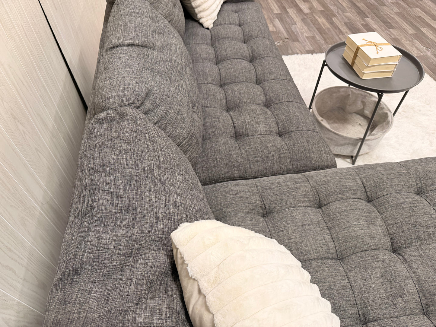 Modern Gray Sectional w/ Reversible Chaise